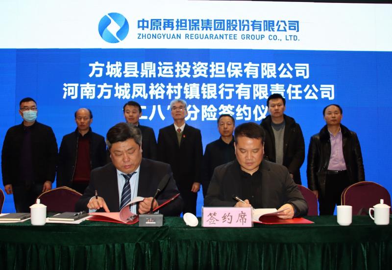 中原再担保集团召开银担分险机制落地方城现场会
